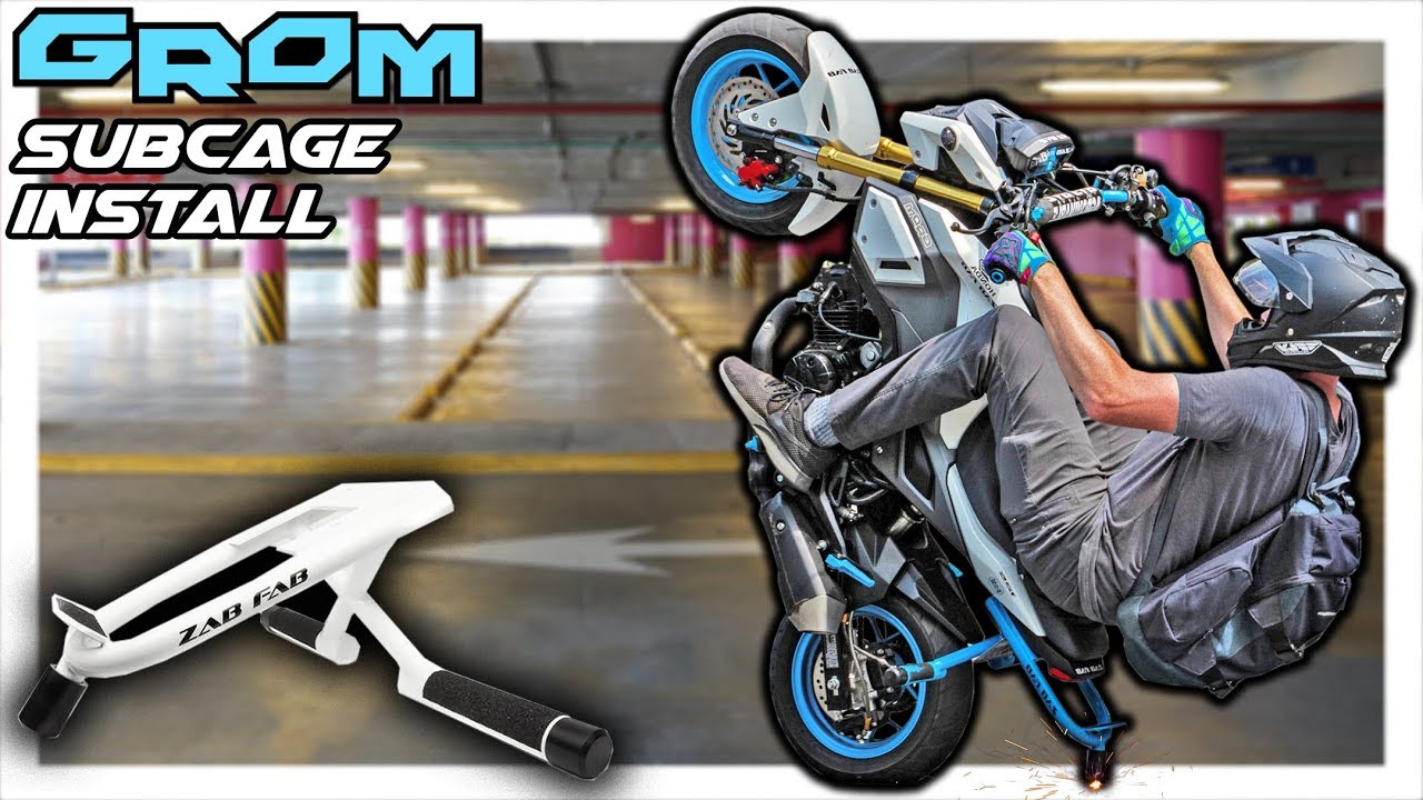 ALWAYS Wear Protection.. | Honda Grom Subcage Install