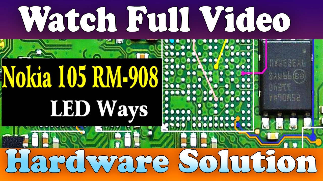 Nokia 105 RM-908 Display+Light NOT Working Problem Repair Jumper Ways #GSM_Free_Equipment