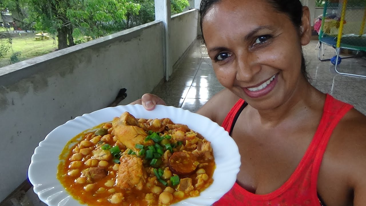 COMO FAZER GRÃO DE BICO COM FRANGO