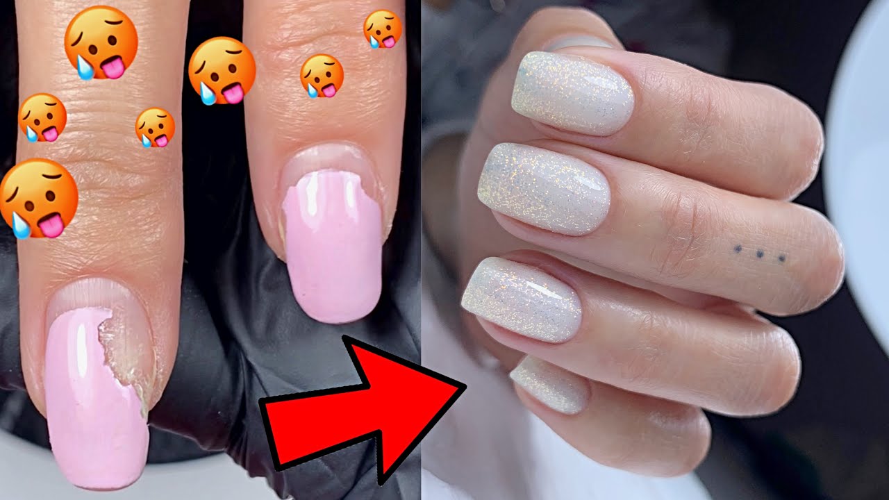 Uñas después de 2 meses 🥵 | manicura combinada | manicura con broca🇷🇺