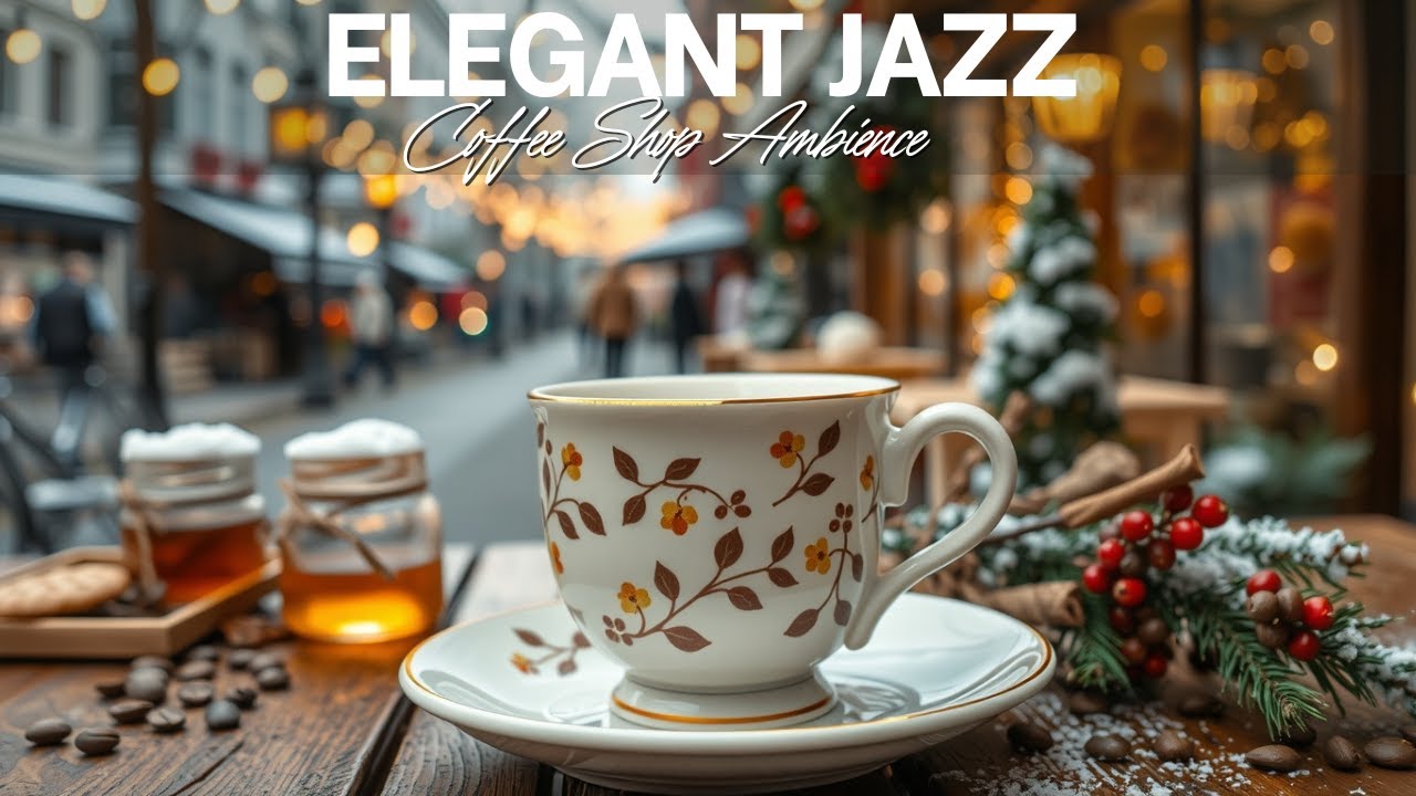 Morning Jazz Cafe ⛄ Cozy Winter Coffee Shop Ambience & Relaxing Jazz Music