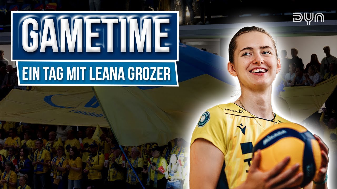 Mit 17 JAHREN in der VOLLEYBALL BUNDESLIGA🔥 | Ein TAG mit LEANA GROZER - Dyn Gametime
