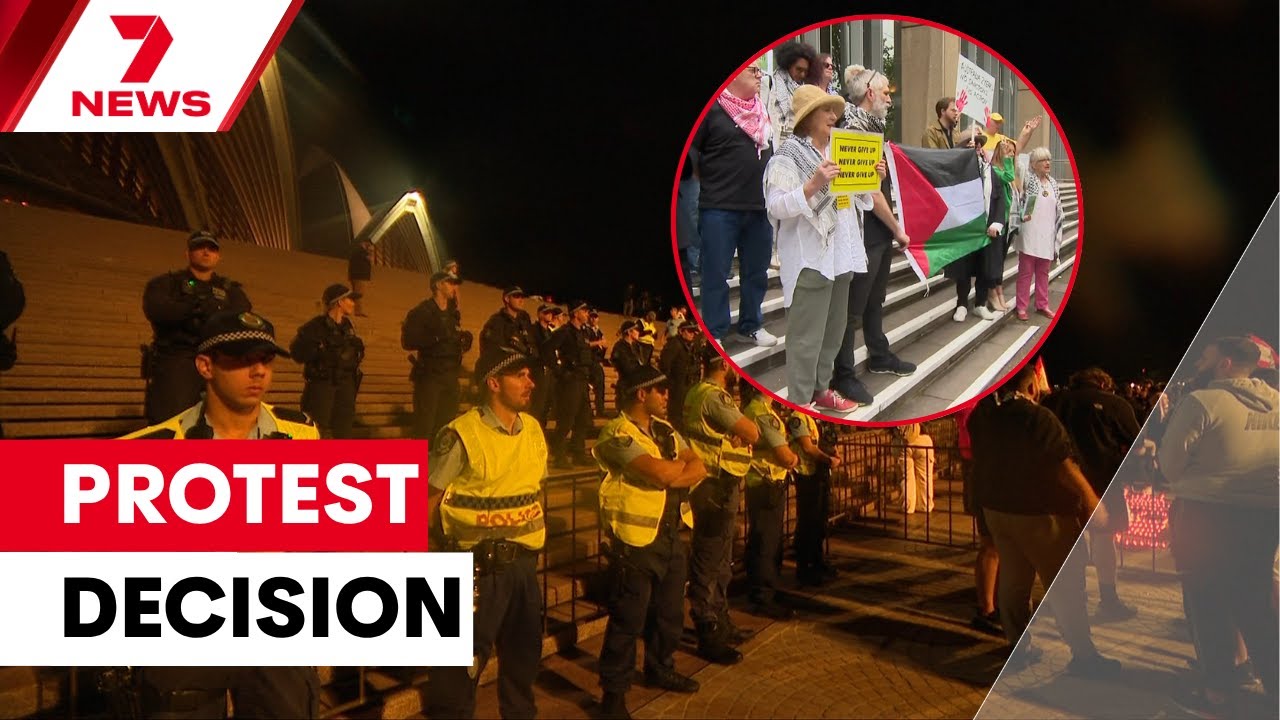 Sydney&rsquo;s pro-Palestinian protesters banned from marching on the Opera House | 7NEWS