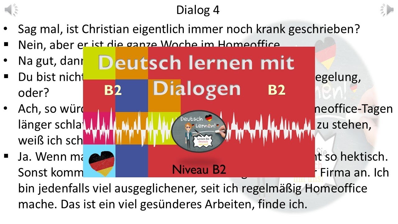Dialoge B2 | Deutsch lernen durch H&ouml;ren | 10 |