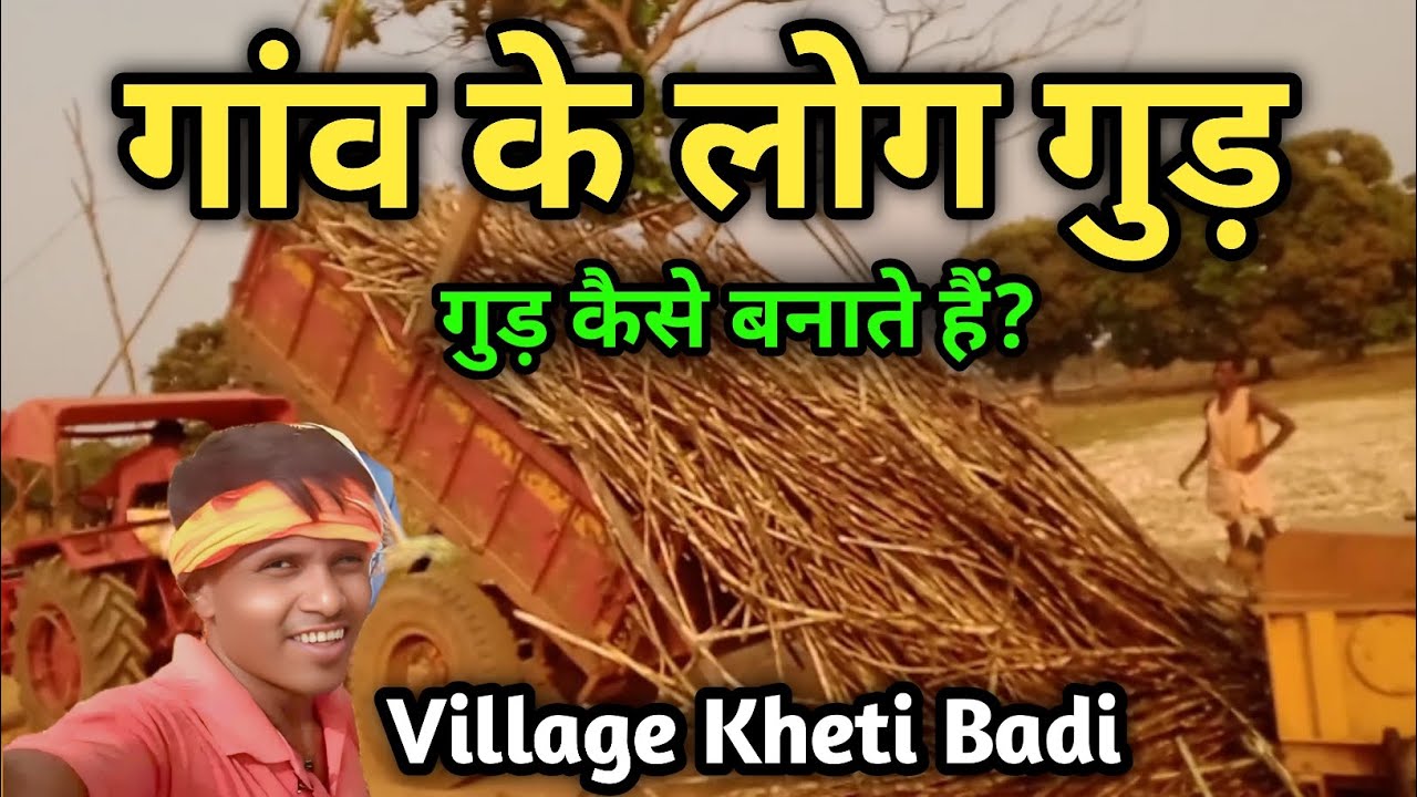 गांव के लोग गुड़ कैसे बनाते हैं 😀 Ganne Ki Kheti 🌴 Gaon Ki Jindagi ❤️ @dhanurjaybastar