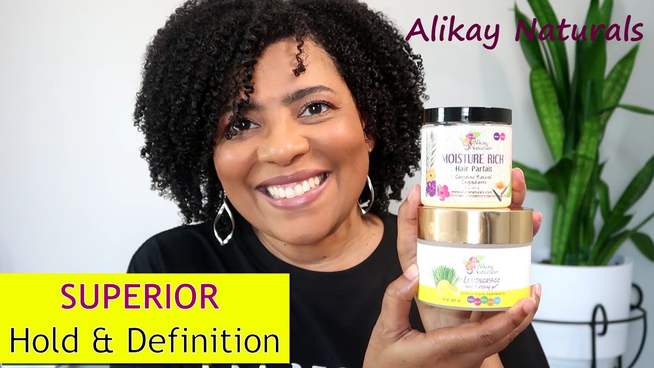 СТИРКА ДЛЯ ВОЛОС ТИПА 4 | Увлажняющий гель-парфе для волос Alikay Naturals с лемонграссом и фикса...