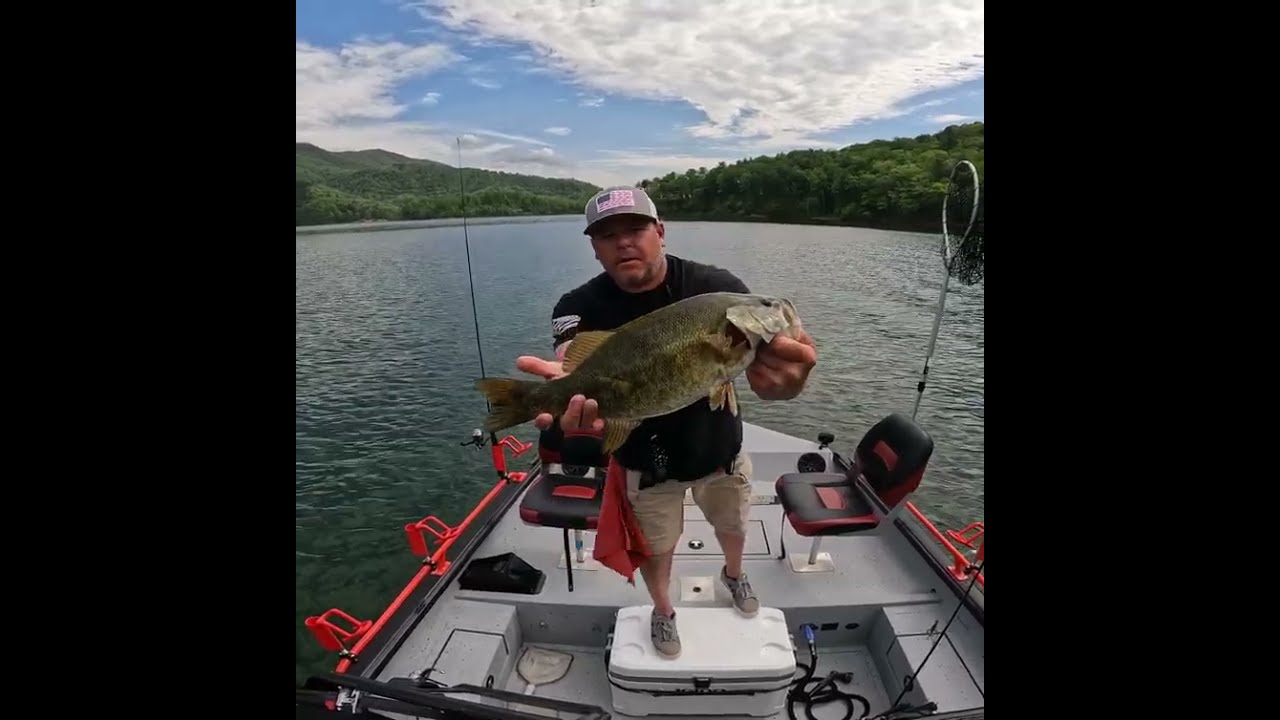 Smallmouth fishing Watauga lake Northeast Tennessee Carter county @Wataugalakefishingadventures