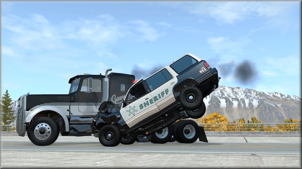 BeamNG Drive Emergency Response Vehicles Vs Reckless Drivers - Insanegaz