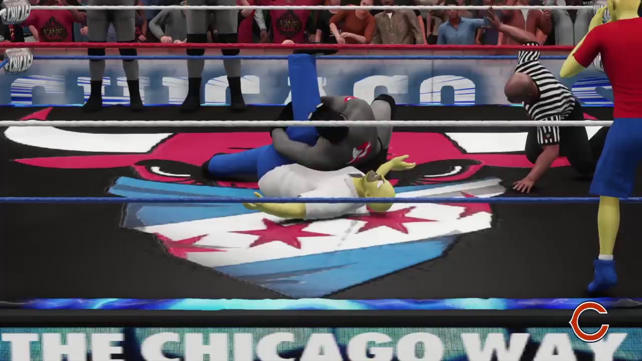 Wwe 2k18 Simpsons and beavis and butthead vs ghostbusters.