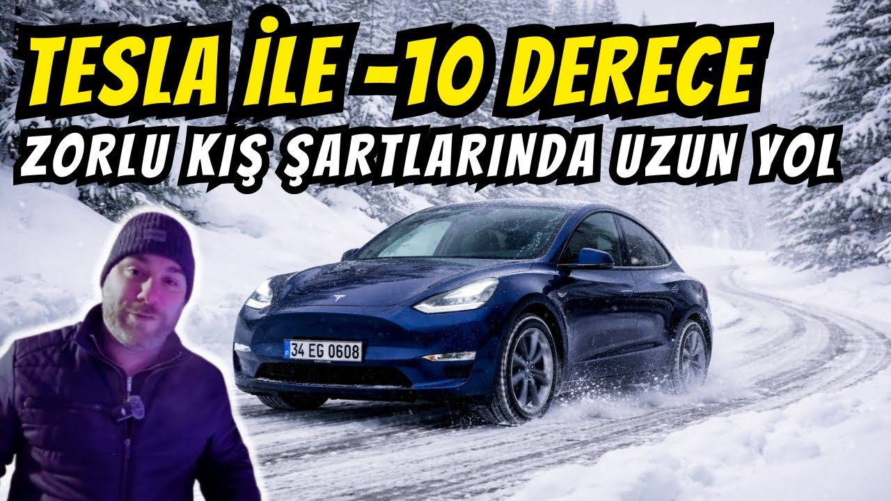 -10°C’de Tesla Model Y ile Kış Yolculuğu | Kar, Buz, Ev Prizi ve Gerçek Tüketim