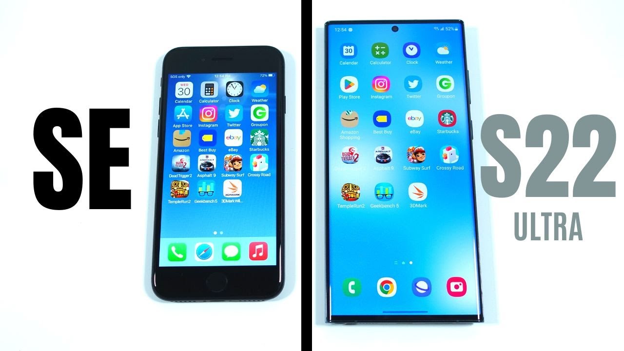 iPhone SE vs Galaxy S22 Ultra Speed Test!