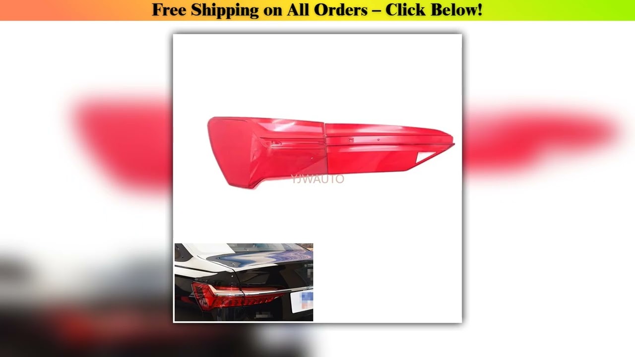 For Audi A6 C8 2019 2020 2021 2022 Taillight Cover Car Taillamp Lens Glass Replace Rear Lampshade