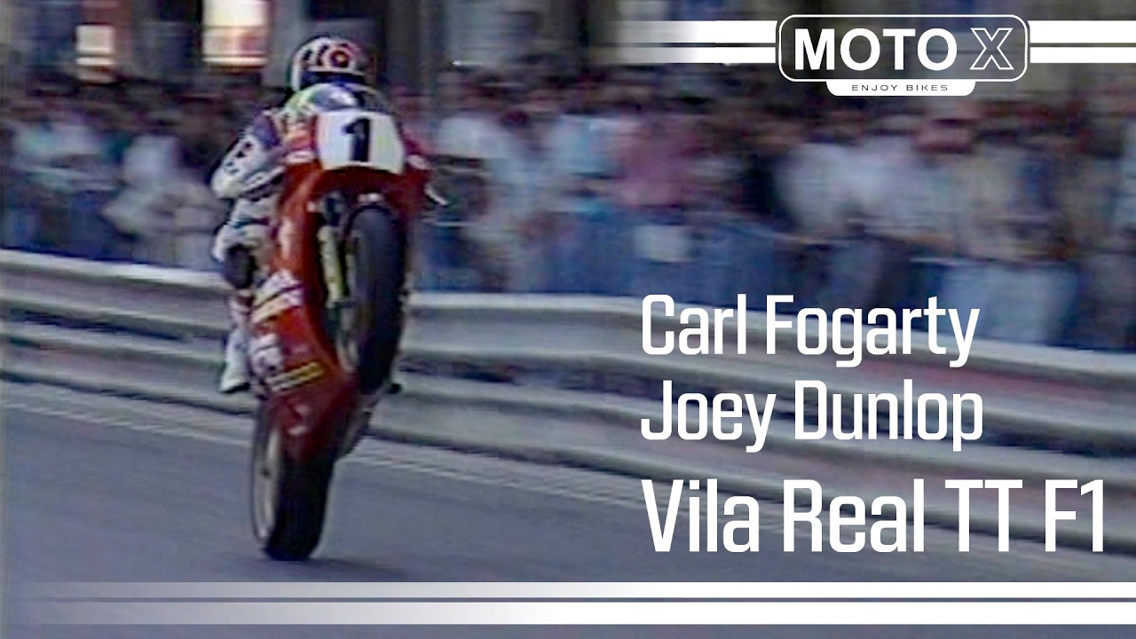 Carl Fogarty, Robert Dunlop & Joey Dunlop - Road Racing Vila Real TT F1 1990