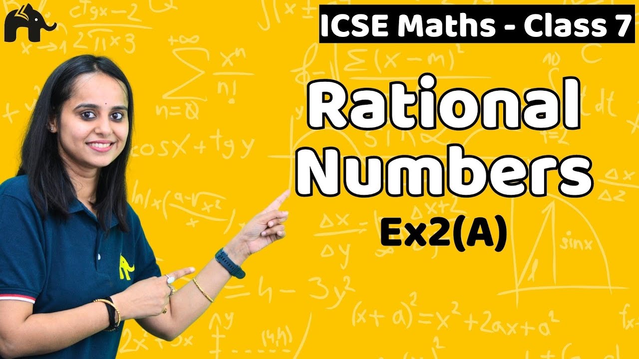 Rational Numbers Class 7 ICSE Maths | Selina Chapter 2 Exercise 2A