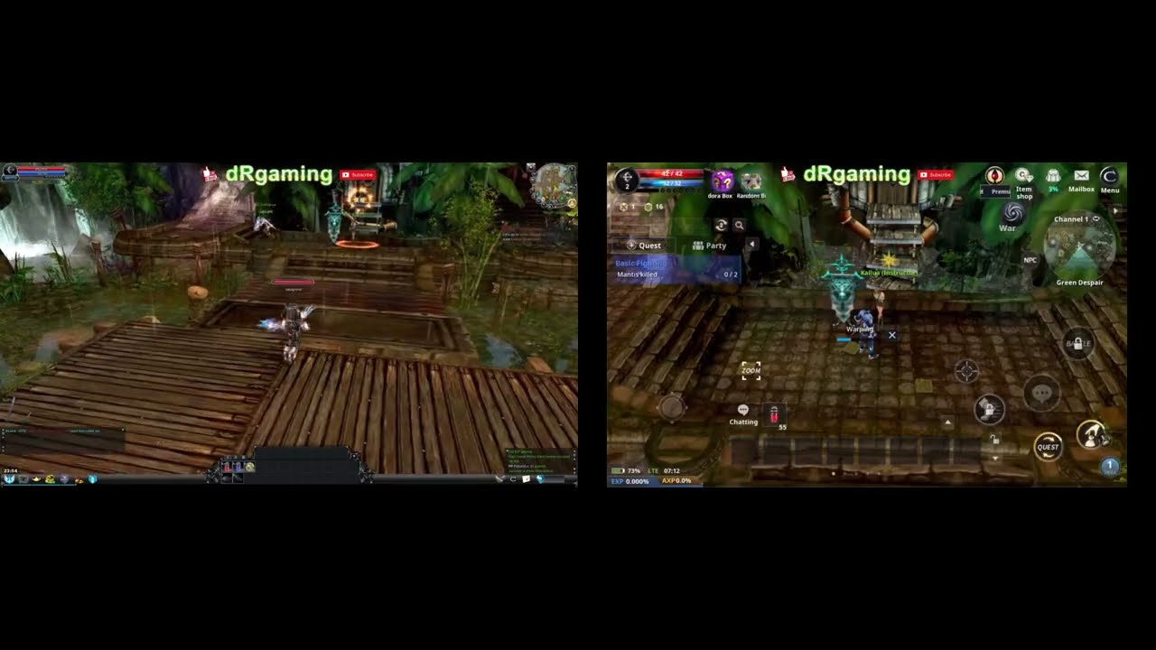 Cabal Online PC vs ANDROID Comparison