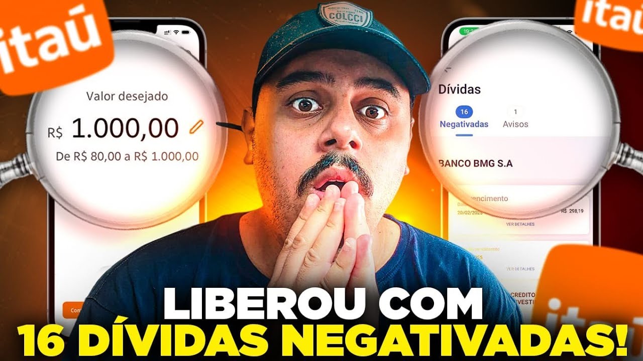 🚨 O Banco ITA&Uacute; ENLOUQUECEU? Liberou CR&Eacute;DITO mesmo com 16 D&Iacute;VIDAS no nome!