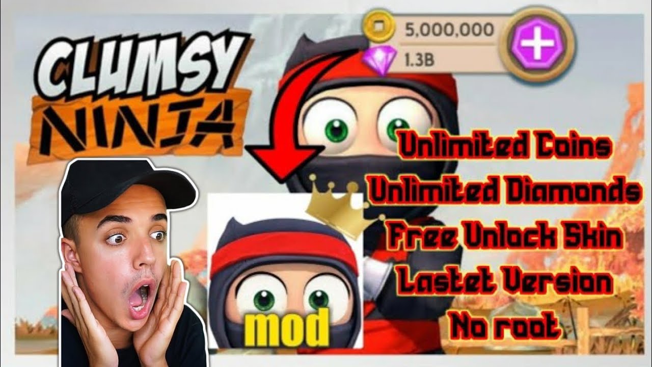 Clumsy Ninja Mod - Free Gems & Coins (iOS + Android) 2024