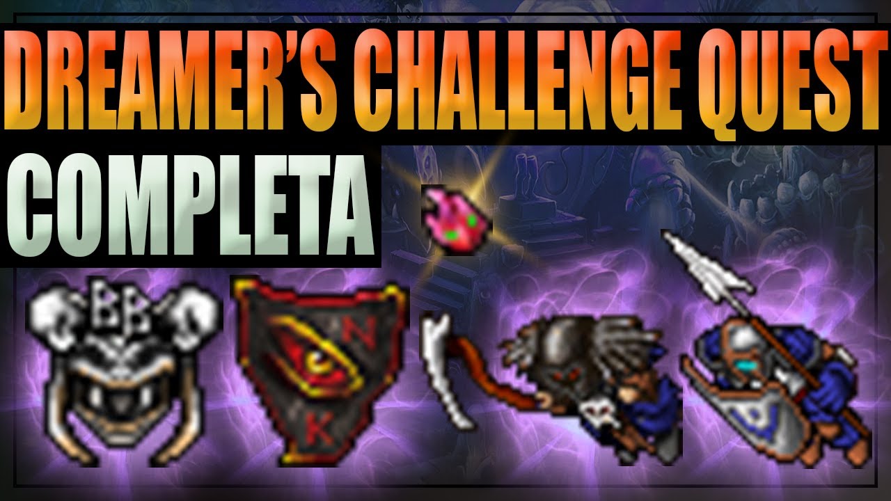[TIBIA] Nightmare Knight - Brotherhood of Bones Outfit Full (Dreamer's Challenge Quest COMPLETA)