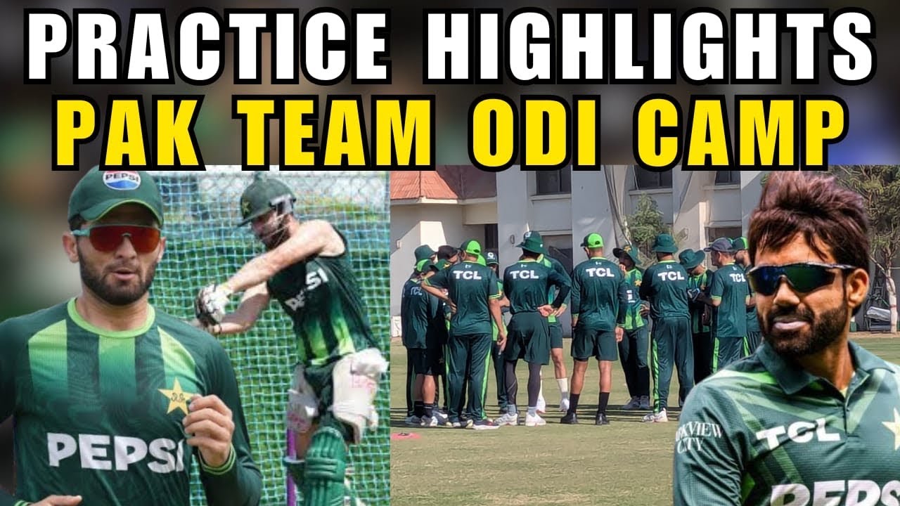 Pak Team start practicing in Karachi for ODI series against Bangladesh