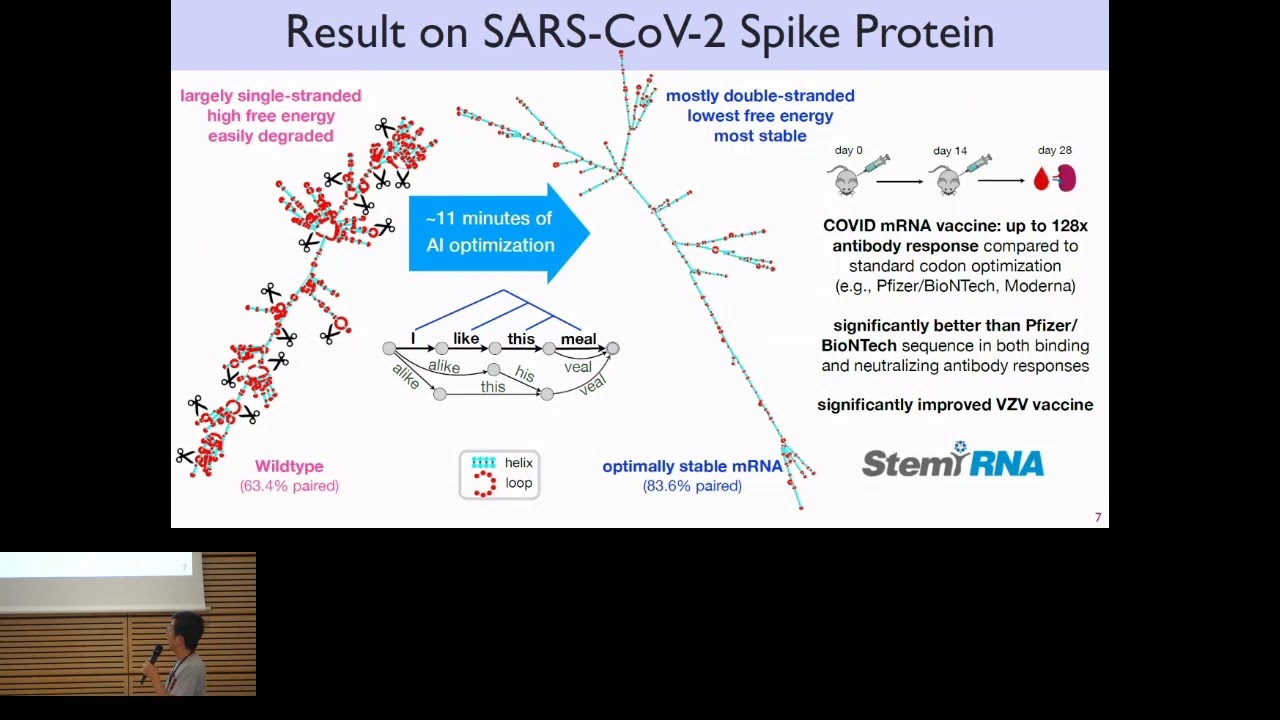 LinearDesign: Algorithm for Optimized mRNA Design Improves... - Liang Huang - iRNA - ISMB/ECCB 2023
