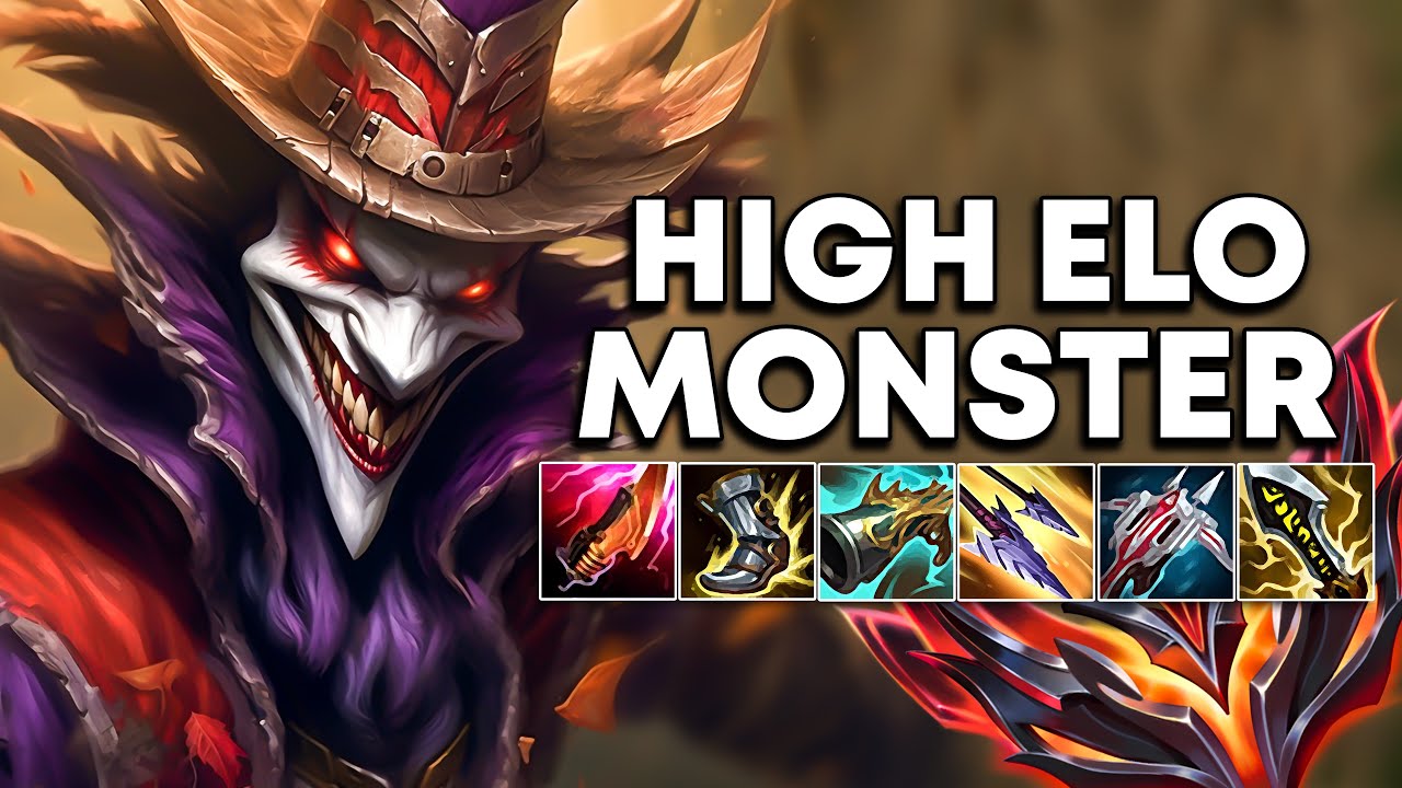 Full Crit Shaco ONE-SHOTS Everything in High Elo! 🔥 Late Game Monster Carry!