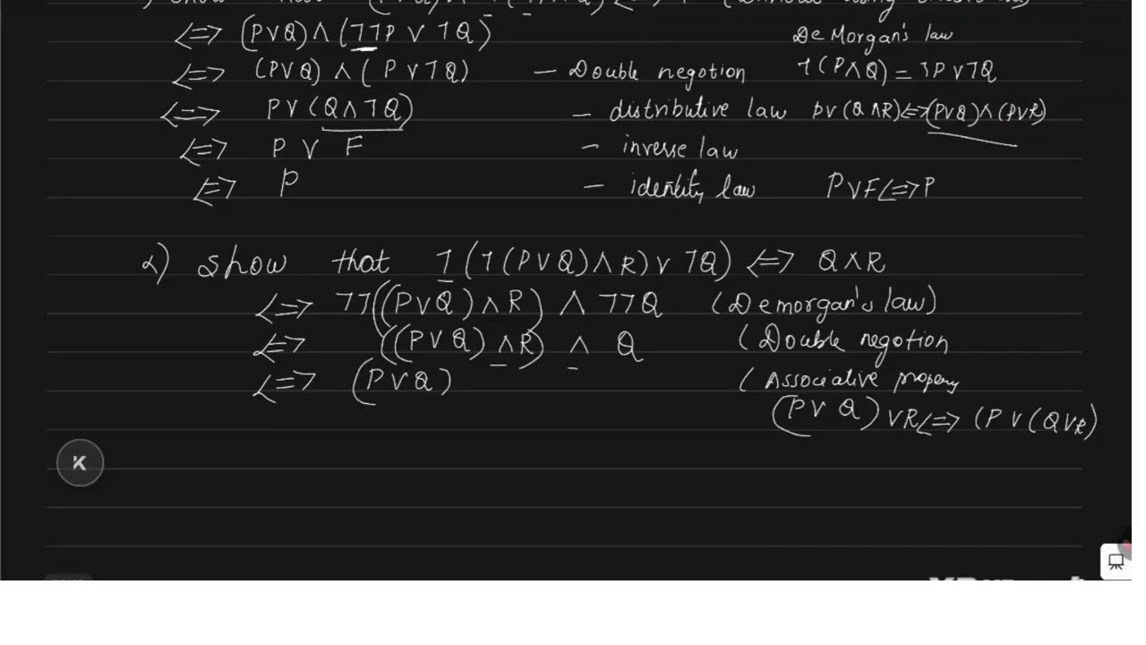 Logical equivalence