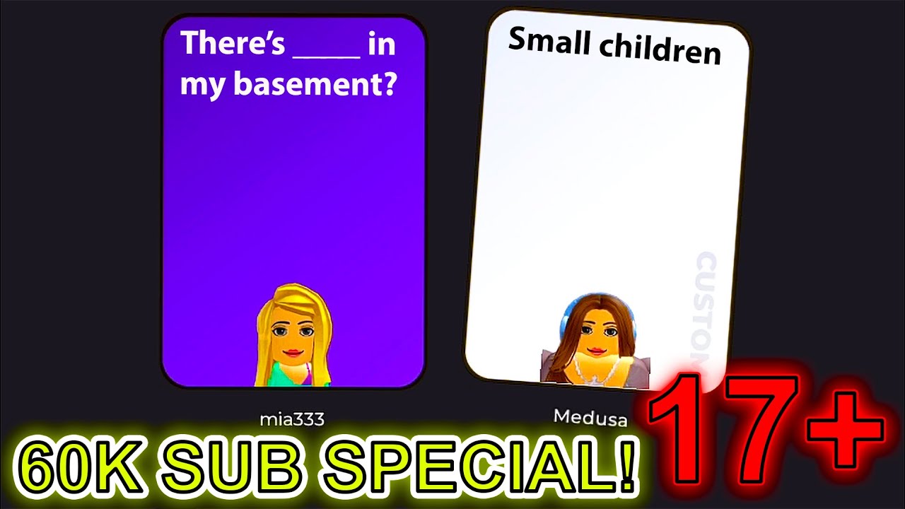 Crazy Cards 17+ Turned Into The Most Dirty Roblox Game Ever | AggressiveScot