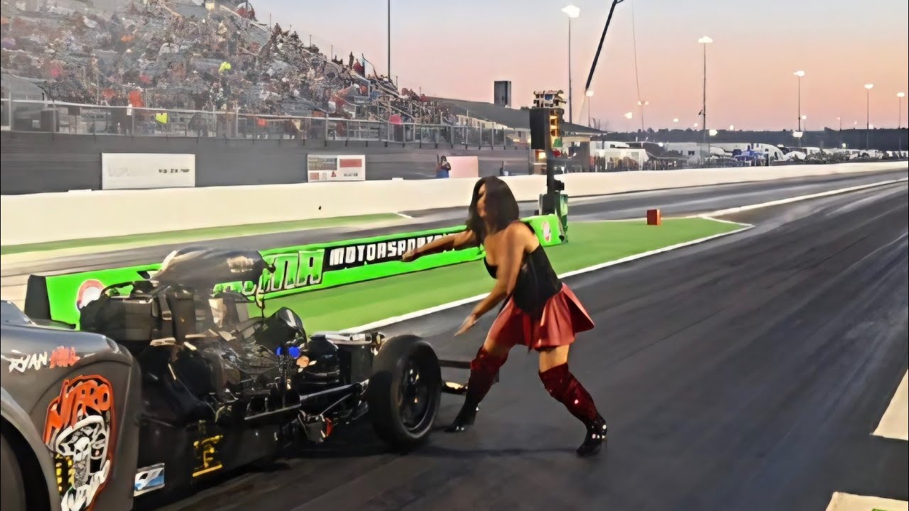 Insane old school altered nitro drag racing 