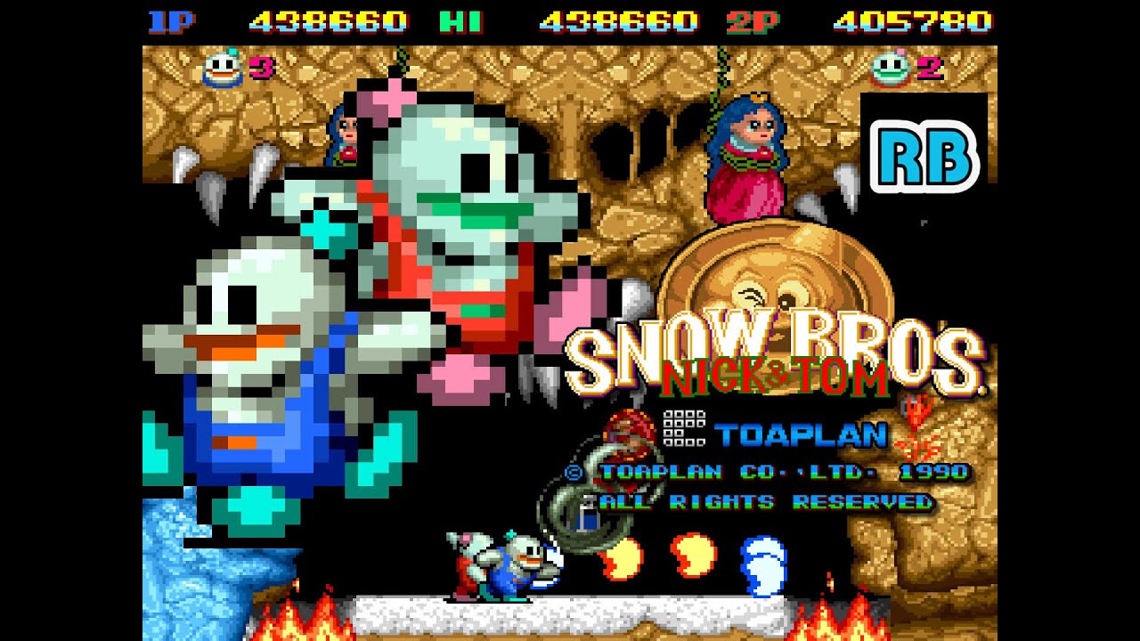 1990 [60fps] Snow Bros. 2Players ALL
