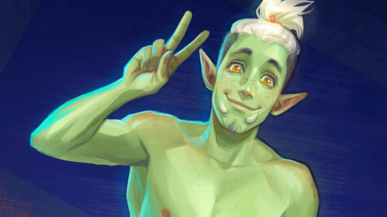 The Handsome Half-Orc [Speedpaint]