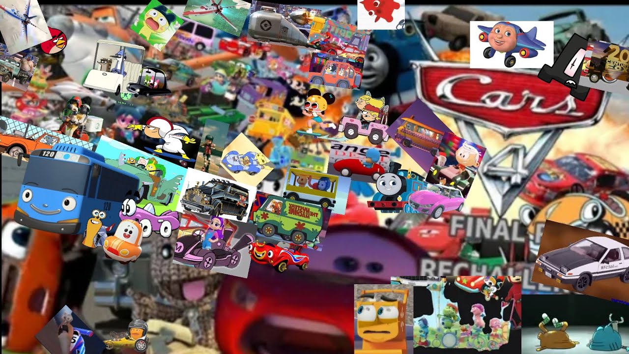 Cars4 parody movie Final race Re challenged [but They added more Characters]