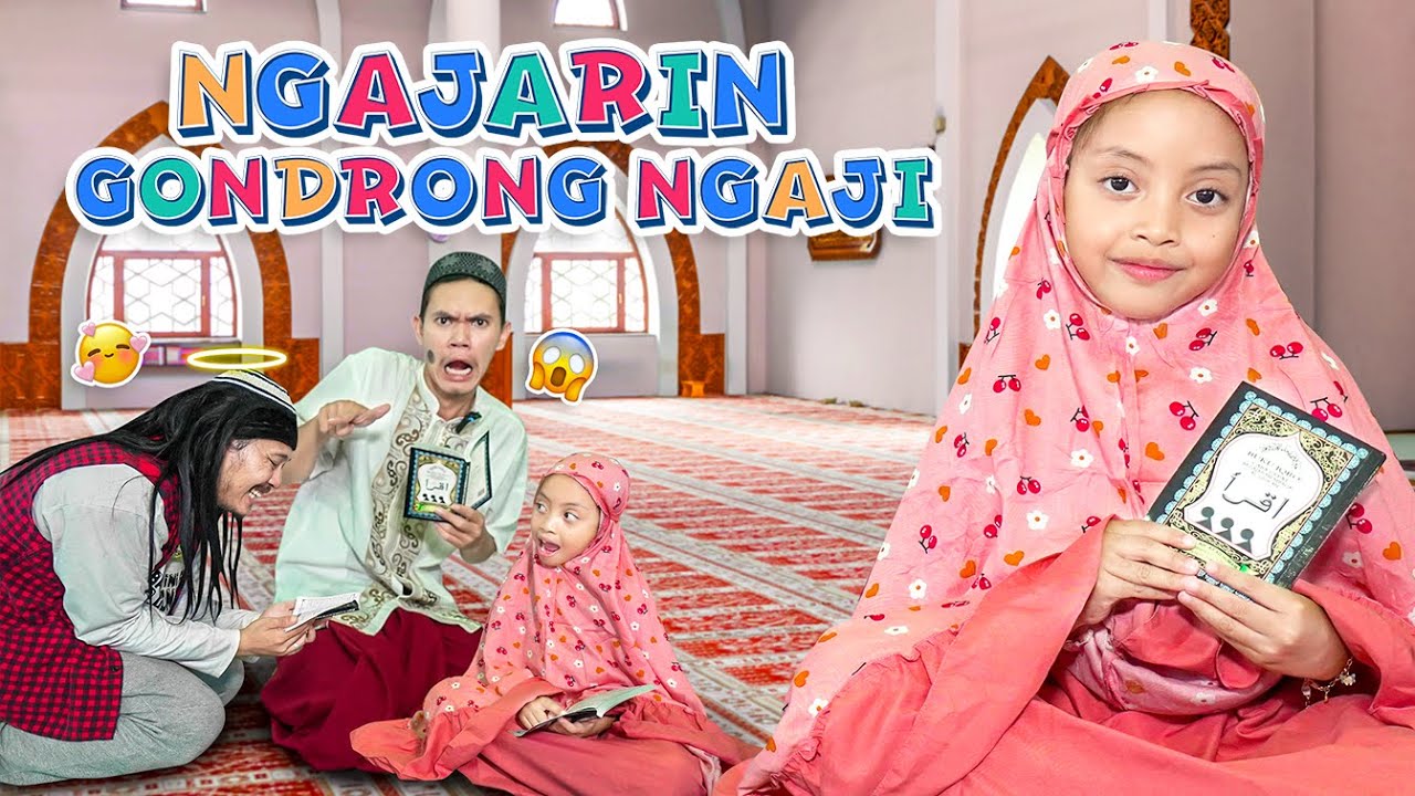 LEIKA JADI USTADZAH NGAJARIN MR GONDRONG NGAJI | TOMPEL & WARGA KAMPUNG KAGET MR GONDRONG TOBAT