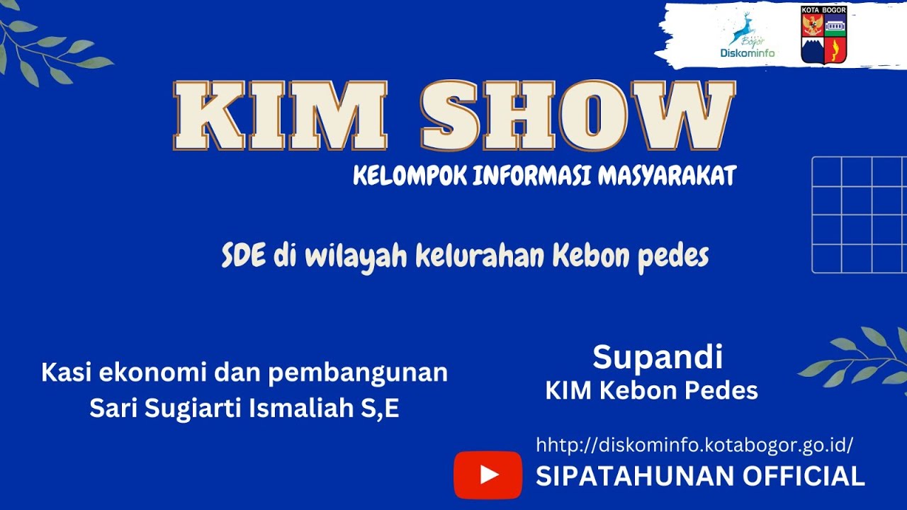 🔴SDE di Wilayah Kelurahan Kebon Pedes