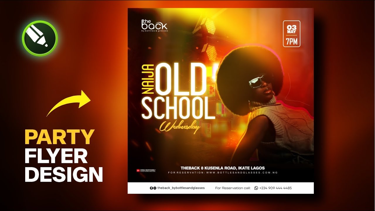 How to Design a Party / Club Flyer | CorelDraw Tutorial 💥🔥