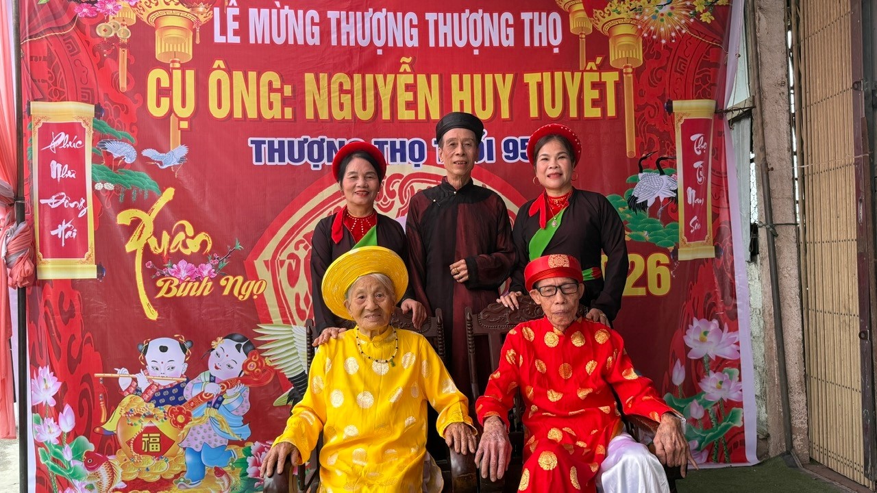 Mừng Thượng Thượng Thọ Cụ Ông 95 Tuổi