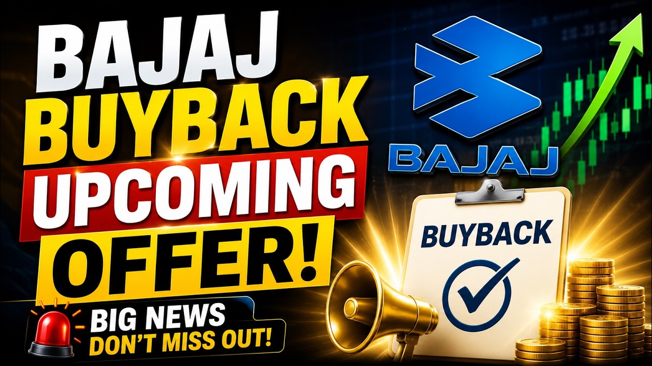 💥 Bajaj Buyback Announcement Soon? Record Date, Price & Profit Explained