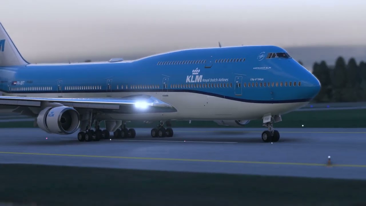 FS2020 Salty Boeing 747-800 Landing 2K