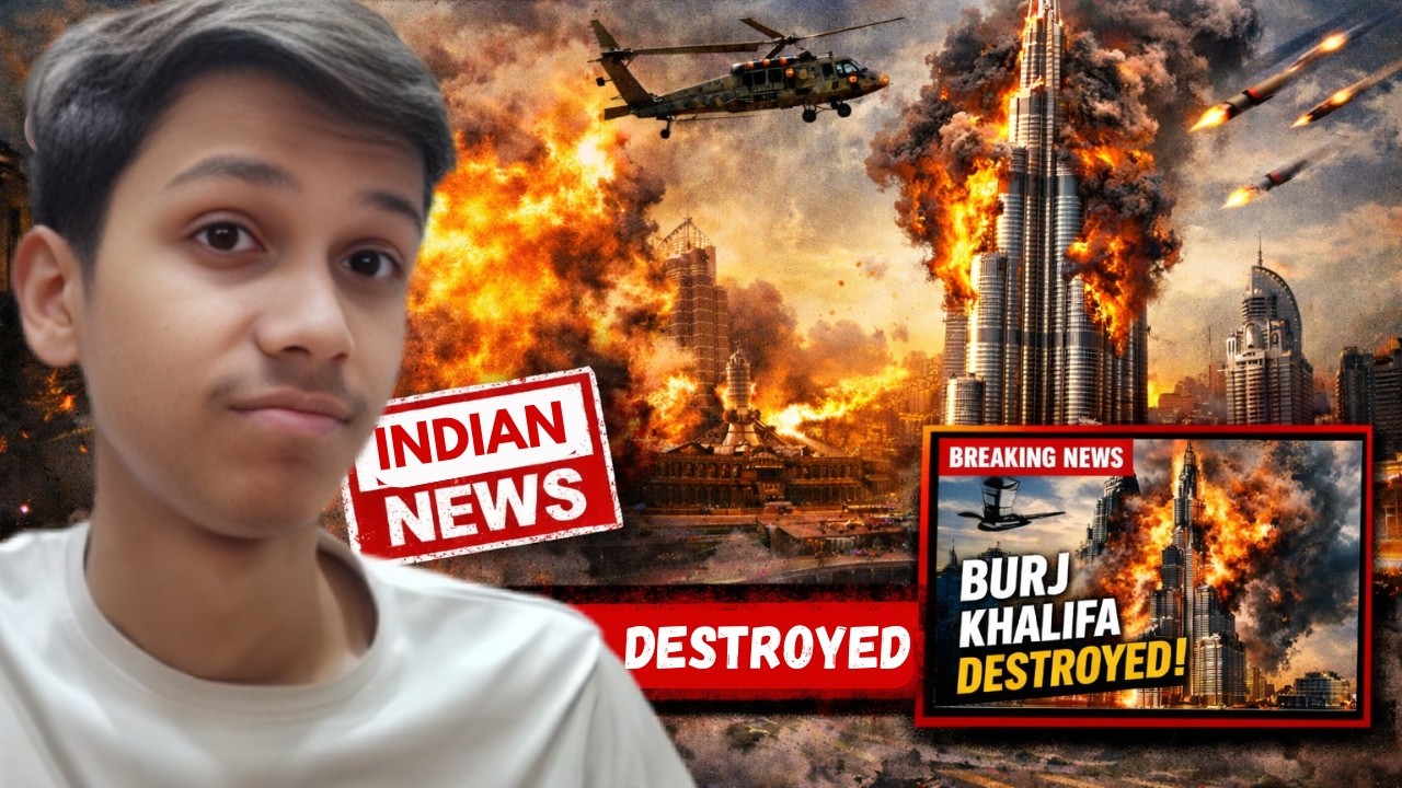 Burj Khalifa DESTROYED in War ? | Indian Media News