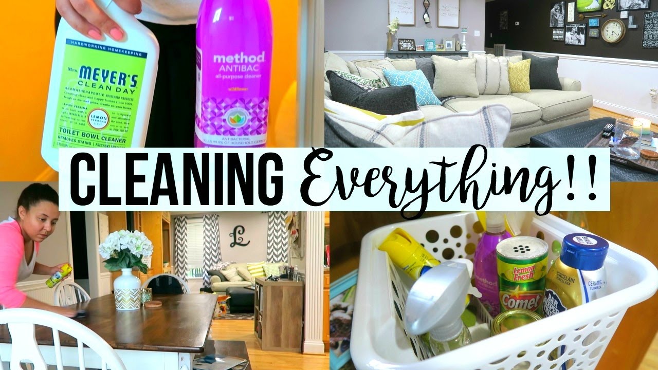 SPEED CLEAN WITH ME 2017 | CLEANING MY ENTIRE HOUSE | Page Danielle