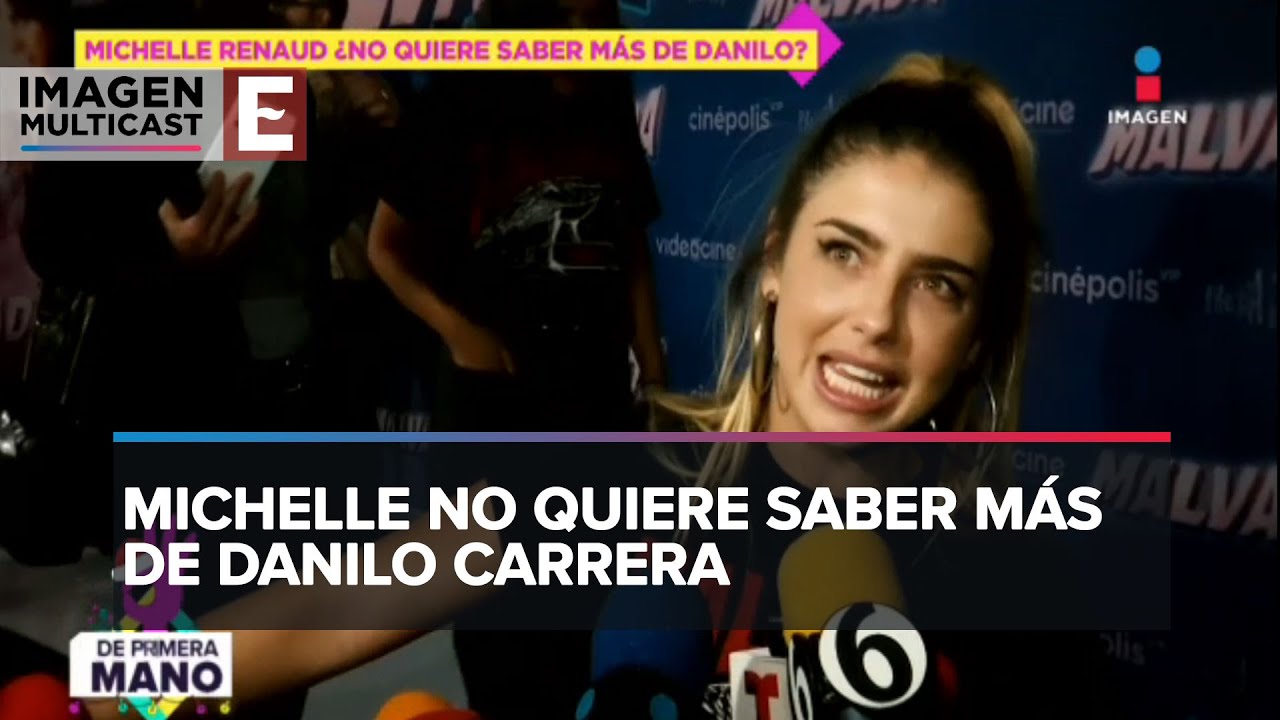 Michelle Renaud reacciona a compromiso de Danilo Carrera