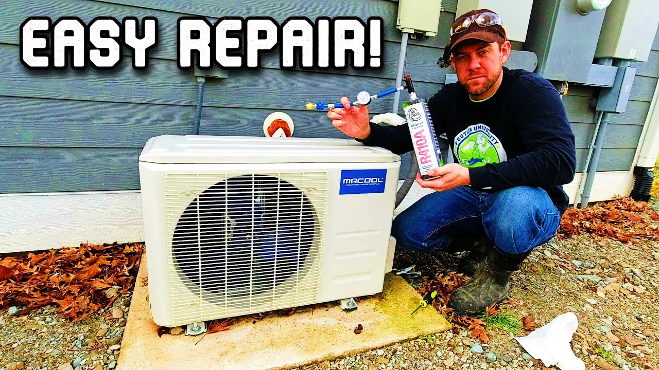Fixing a Mr. Cool DIY Mini-Split - Not Heating/Cooling - Low Refrigerant