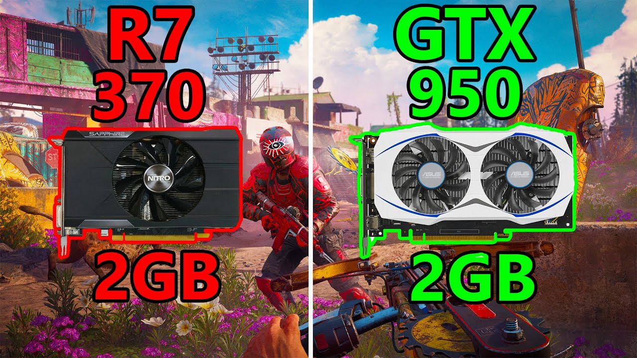 R7 370 vs GTX 950 | 6 Games tested | 1080P
