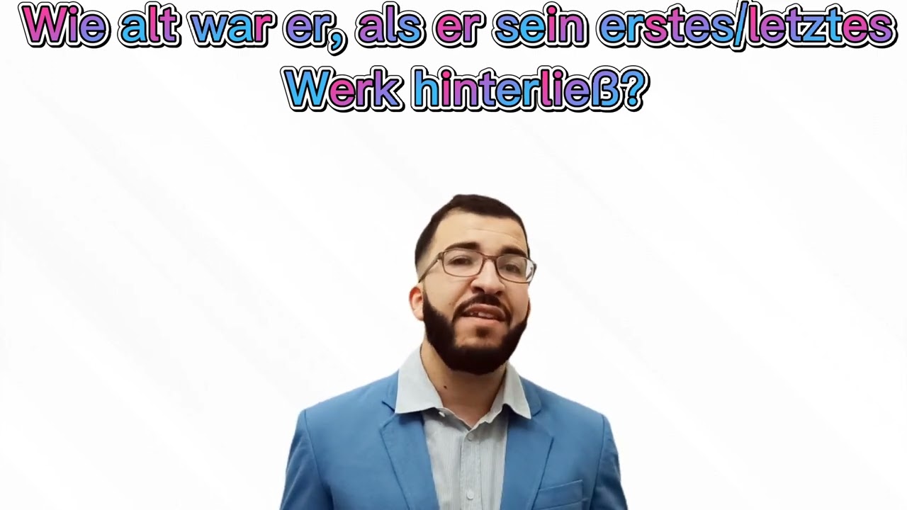 أهم أسئلة فهم النص المتعلقة بالوحدة الثانية Künstlerleben