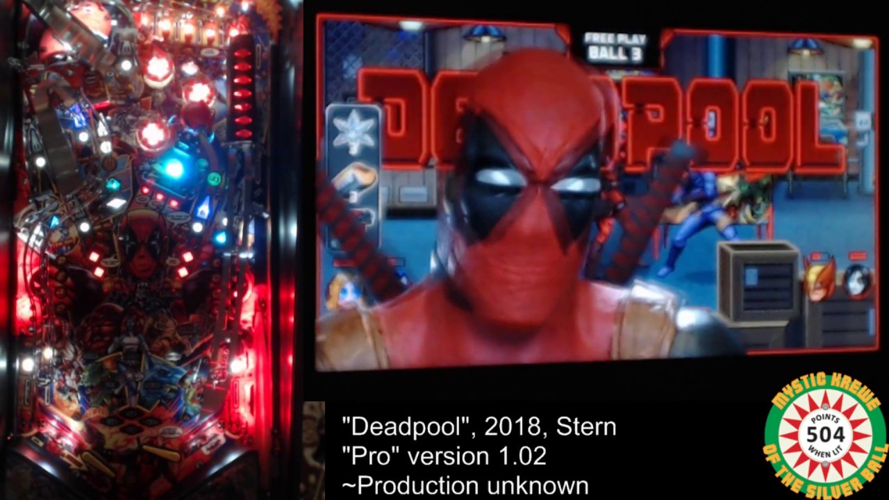 Deadpool Pro pinball gameplay & commentary - http://PinballHelp.com