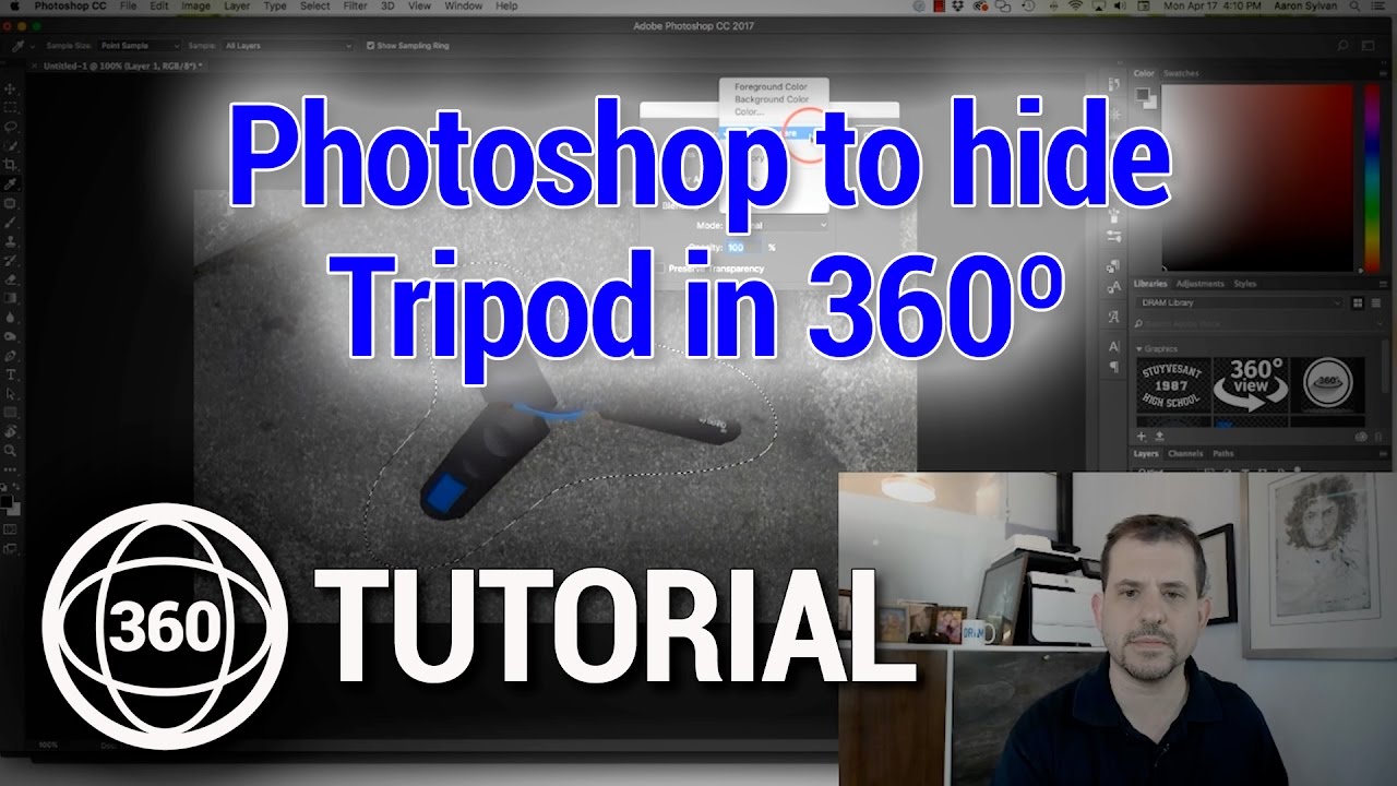 Remove Tripod From 360º Video Nadir Using Photoshop and Autopano Video Pro (part 1 of 2)