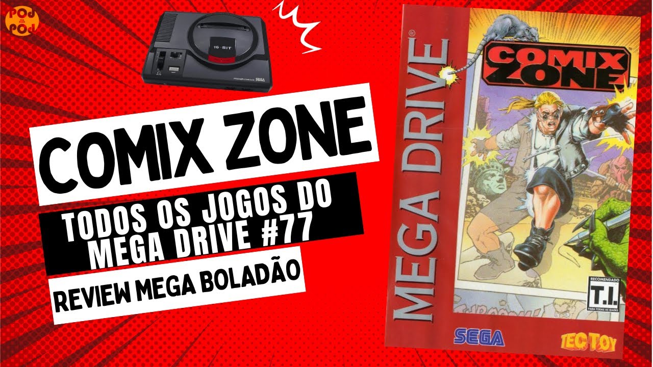 UM DOS MELHORES JOGOS DO MEGÃO! COMIX ZONE - PARA MEGA DRIVE (Review Mega Boladão #77)