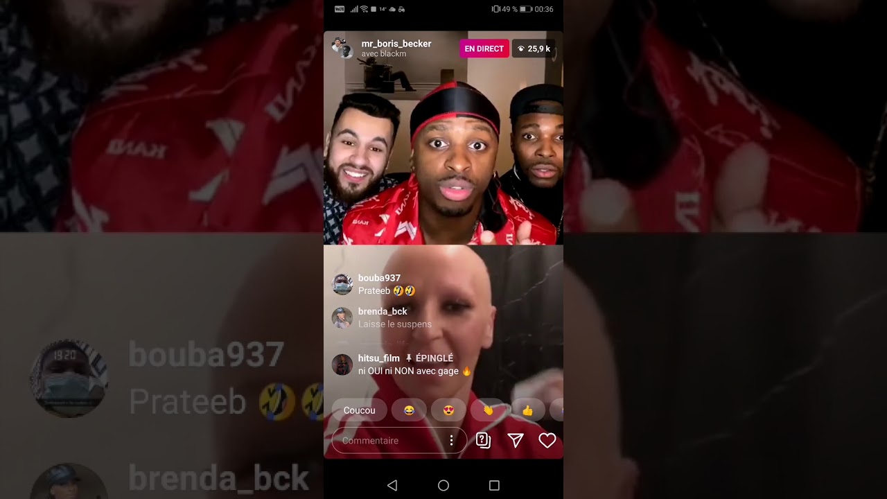 Un prank de malade dans [Live BORIS] #borisbecker #prank #fukay #disruptive_beaute