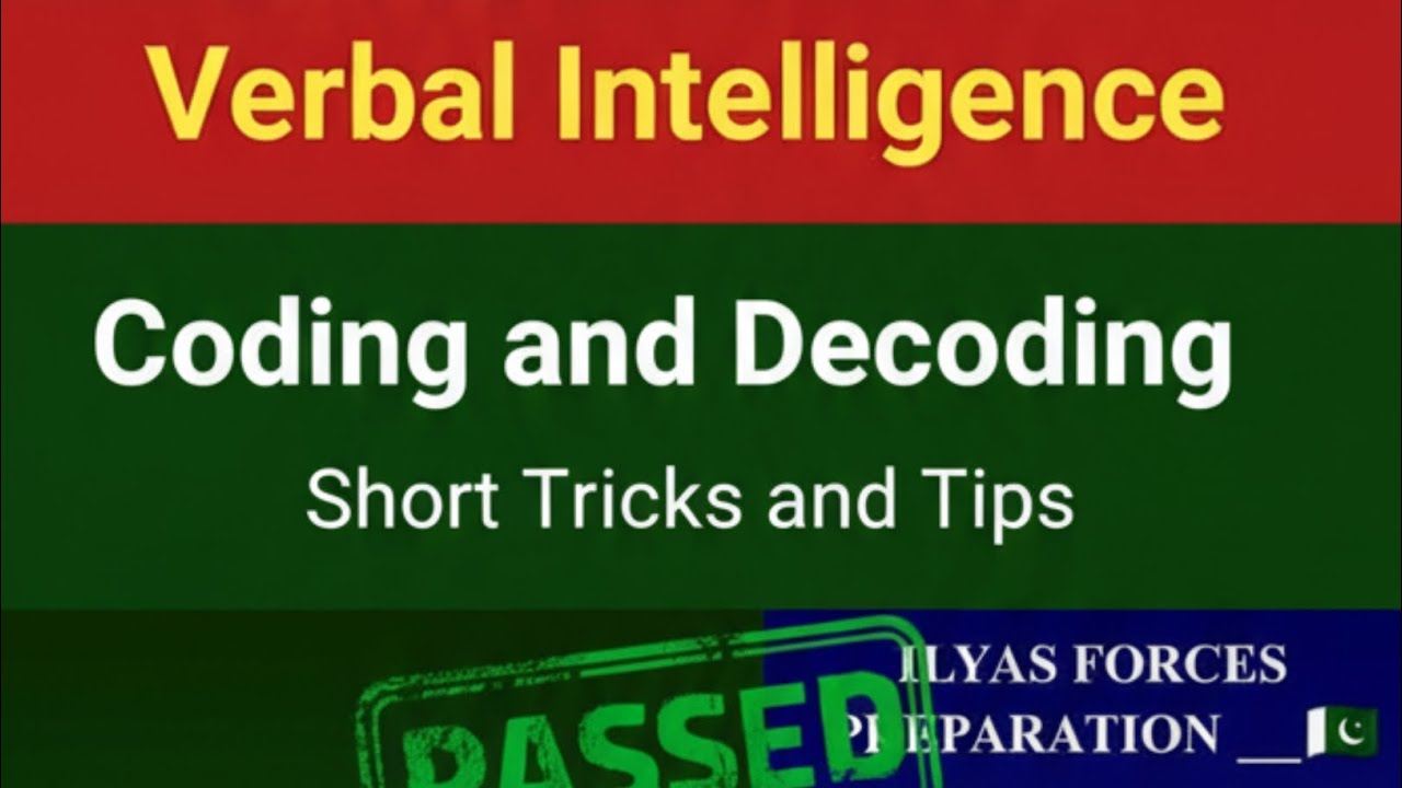 Coding and Decoding | Most repeated verbal McQs 