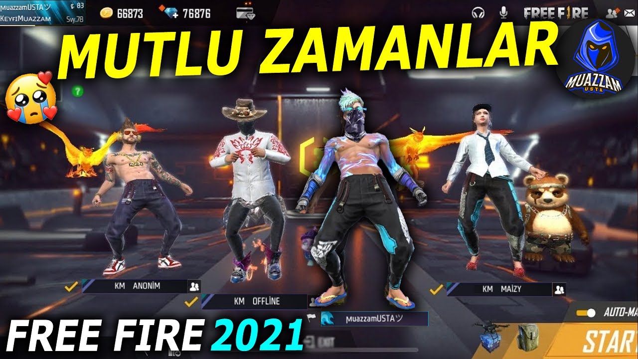 OYUNDAKİ MUTLU ZAMANLARIMIZ🥺AĞLAMAK YOK😭2021 FREE FIRE