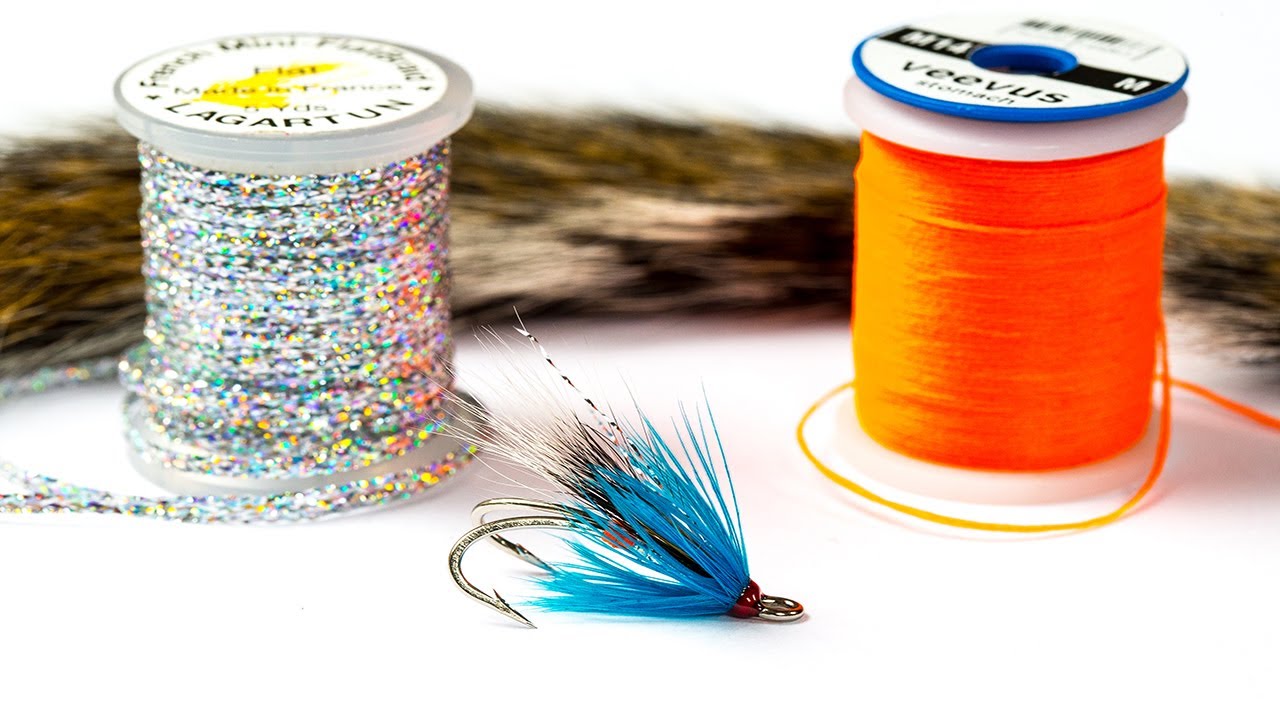 Squirrel, Blue & Silver Fly Tying Pattern - Sea Trout Fishing Fly.